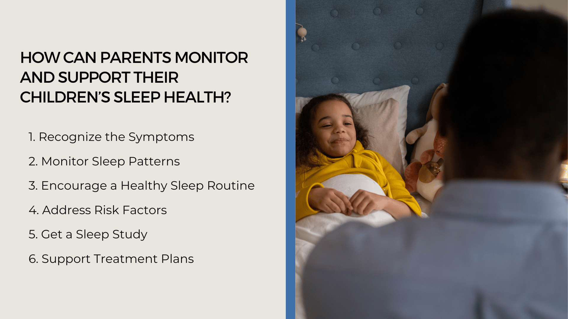 how can parents monitor and support their children’s sleep health